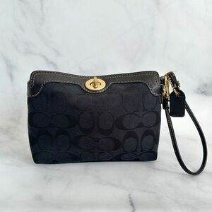 Black Coach Wristlet